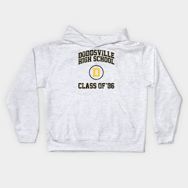 Doddsville High School Class of 86 (Slaughter High) Variant Kids Hoodie by huckblade
